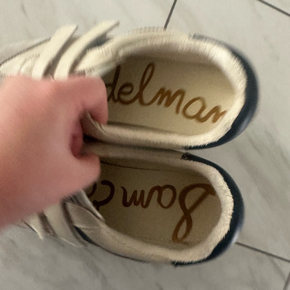Sam Edelman Cream and Black Velcro Shoes - Picture 7 of 7